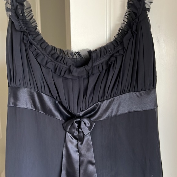 Gorgeous 100% Silk Black Ted Baker Cocktail Dress with Awesome Detail - Picture 2 of 7